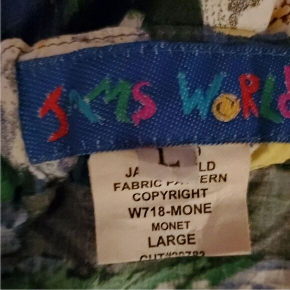 Vtg. Jams World Monet Shirt Pant Set L - Picture 12 of 12